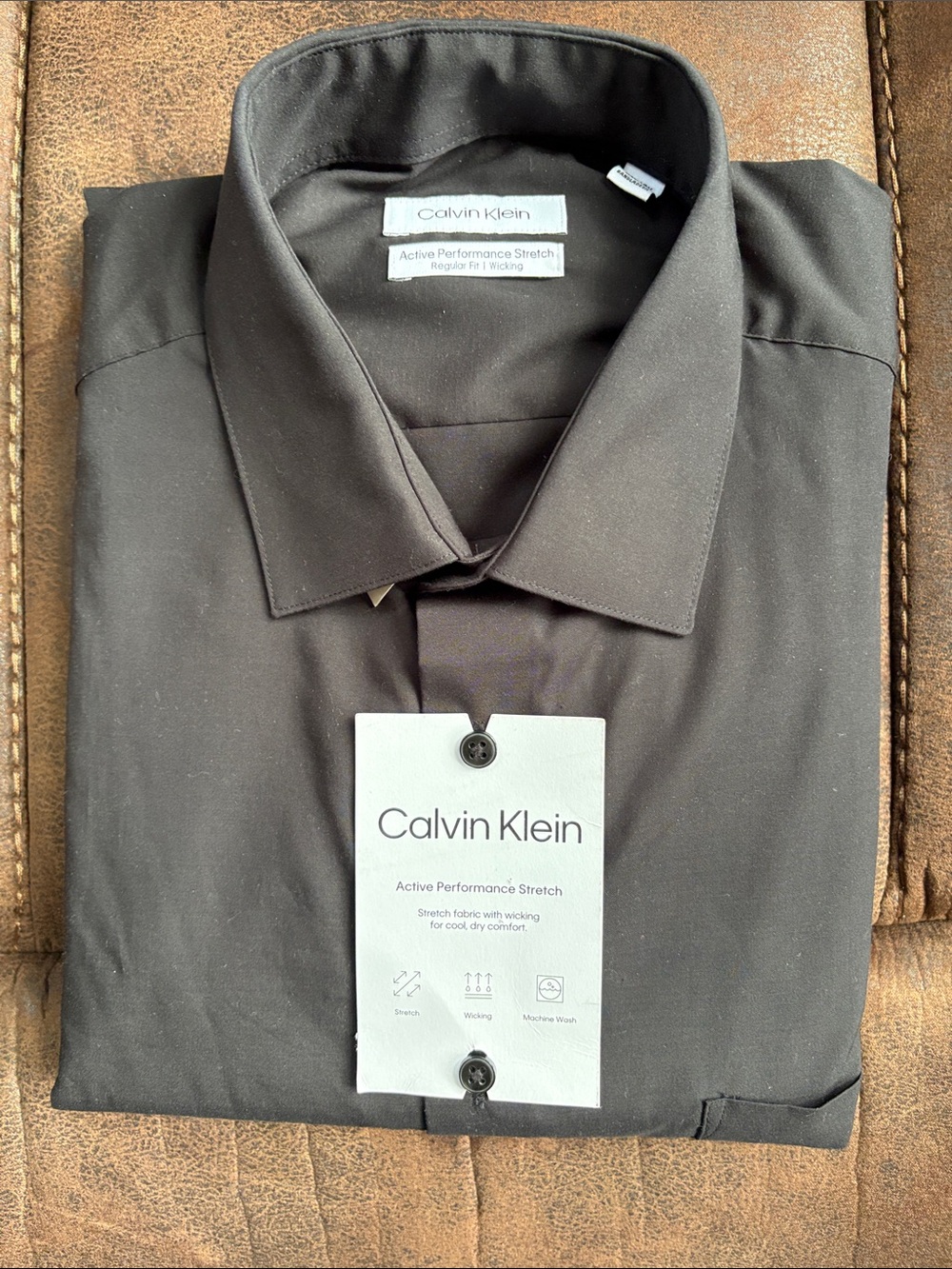 Calvin Klein Black long sleeves button down